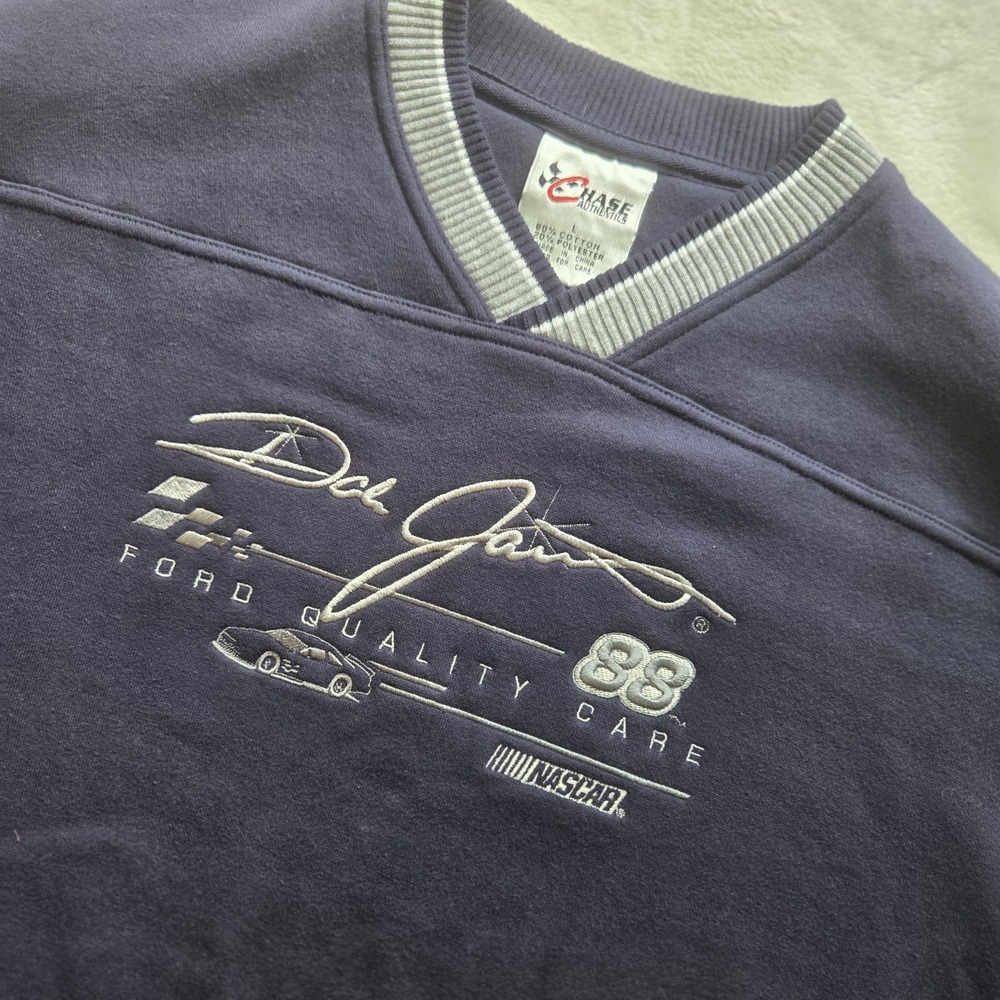 Vintage Dale Jarrett sweatshirt size large 88 NASCAR Chase authentic embroidered